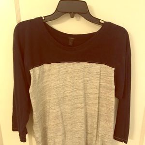 J Crew comfy three-quarter T
